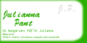 julianna pant business card